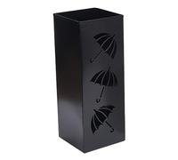 Genikeer Portaombrelli da Interno Ed Esterno, Design Moderno Portaombrelli Metallo Nero Bianco Rosa, Rettangolare Contenitore per Ombrelli, Portaombrelli Ferro Battuto per Negozio Ufficio Ristorante