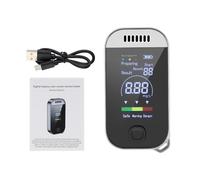 Genikeer Rilevatore Alcol Test, Etilometro Portatile Alcolino, Analizzatore Tasso Alcolico, Rilevatore di Alcol Tesm-ed, Test per L 'Alcol Etilometro Professionale con Display Digitale per Uso Profe