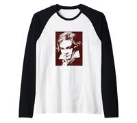 Genio della Musica Classica di Beethoven Maglia con Maniche Raglan