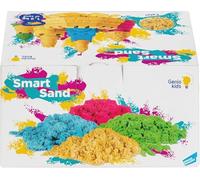 Genio Kids Set Sabbia Magica per Bambini, ricarica Sabbia Naturale di 1.2kg, refill sand, Regalo per Bambini (beige)