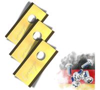 Genisys di Titanio Lame di Ricambio Compatibile con Parkside Smart robotica Tosaerba - LongLife - 1 Foro infrangibile [DIN EN 50636 Testato] - con Viti, Pezzo:18