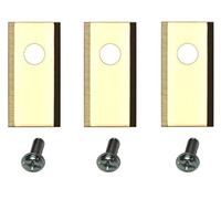 Genisys di Titanio Lame di Ricambio Compatibile con Parkside Smart robotica Tosaerba - LongLife - 1 Foro infrangibile [DIN EN 50636 Testato] - con Viti, Pezzo:9