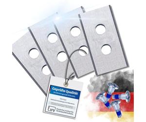 Genisys Lama di Ricambio Compatibile con MAMMOTION LUBA e Compatibile con YUKA i rasaerba robotizzati - Doppio Foro - LongLife - infrangibile [Testata DIN EN 50636]., Pezzo:24