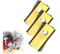 Genisys Lame di Ricambio in Titanio Compatibile con Ecovacs Goat Il rasaerba robotizzato - infrangibili a 1 Buco, Pezzo:9