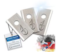 Genisys Lame in acciaio inox compatibili con robot tosaerba Parkside Smart PMRA PMRDA, LongLife, infrangibile a 1 foro [DIN EN 50636] - con viti, pezzi: 9