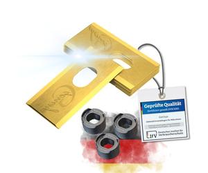 Genisys Lame in titanio compatibili con Dreame Mova A1 A2 Robot tagliaerba a lunga durata in acciaio inox [infrangibile secondo DIN EN 50636] 12 dadi