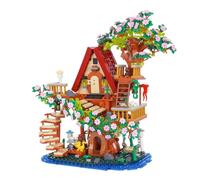 Geniteen Cherry Blossom Casa Sull'albero Building Block Set 959PCS Costruzione Creativa Giocattoli Da Costruzione con Altalena(Casa Sull'albero)