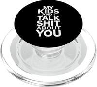 Genitore comico dicendo umorismo sarcastico citazione miei figli PopSockets PopGrip per MagSafe