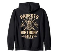 Genitori del Compleanno Boy Knight Party Felpa con Cappuccio