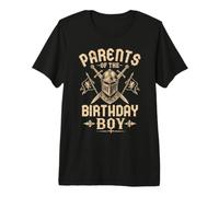 Genitori del Compleanno Boy Knight Party Maglietta Premium