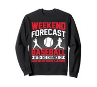 Genitori di Baseball Forcast Weekend Felpa