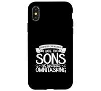 Genitori multitasking - due figli Custodia per iPhone X/XS
