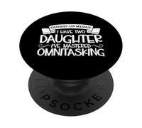 Genitori multitasking - due figlie PopSockets PopGrip Adesivo