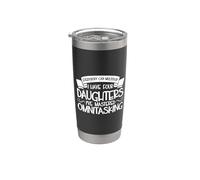 Genitori multitasking - quattro figlie Bicchiere termico in acciaio inox doppia parete