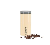 Genius - Barattoli Coffee in Acciaio Inox, 1500 ml, Colore: Beige