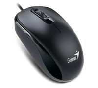 Genius DX-110 - Mouse plug and play con cavo USB tipo C, tracciamento ottico 1000 DPI, 3 pulsanti con rotella di scorrimento, design ambidestro con cavo da 1,5 m, nero