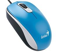 Genius DX-110 USB Optical 1000DPI Ambidextrous Blue - mice (USB, Office, Pressed buttons, Wheel, Optical, 1000 DPI)