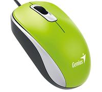 Genius DX-110 USB Optical 1000DPI Ambidextrous Green - mice (USB, Office, Pressed buttons, Wheel, Optical, 1000 DPI)