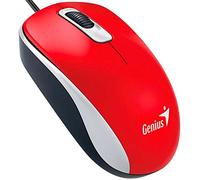Genius DX-110 USB Optical 1000DPI Ambidextrous Red - mice (USB, Office, Pressed buttons, Wheel, Optical, 1000 DPI)