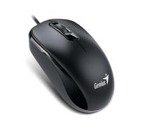 Genius DX-120 - Mouse plug and play con cavo USB di tipo C, tracciamento ottico 1200 DPI, 3 pulsanti con rotella di scorrimento, design ambidestro con cavo da 1,5 m, nero