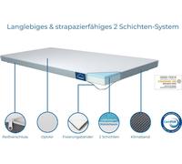 Genius Eazzzy Topper Classic 200 x 220 cm altezza 7 cm H2 H3 - Coprimaterasso ortopedico per materasso e letto a molle in schiuma gel | Coprimaterasso 200 x 220 cm per persone allergiche +