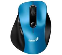 Mouse senza fili, Genius Ergo 9000S 31030038401, nero-blu, ottica, 2400DPI