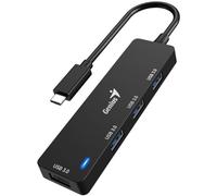 Genius Hub USB-C a 4 porte, 4 porte USB 3.0 Type-A (F), installazione Plug and Play