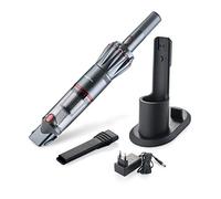 Genius Invictus One A28110 - Aspirapolvere a mano (8 pezzi), massima potenza nel formato manuale, senza sacchetto e senza filo, con potenza di aspirazione da 90 Watt, colore antracite, taglia unica