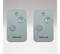 GENIUS KILO N TX2 787034 - Telecomando 2 canali grigio per cancelli e garage, 868 MHz, Rolling Code - Sostituisce il KILO TX2 6100332 + 1 Goodies DOMOBIP (confezione da 2, KILO N TX2)