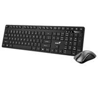 Genius KM-8216S Set tastiera e mouse silenziosi con assistente copilota di intelligenza artificiale, comandi vocali