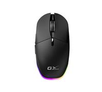 Mouse da gioco wireless ricaricabile, 3200 DPI, Bluetooth/2.4G, LED a 7 colori, 8 modalità di retroilluminazione, 6 pulsanti, DPI regolabile con copilota AI, nero