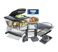 Genius Nicer Dicer Plus Inserti Coltelli 2 in 1, Turchese | Acciaio inossidabile G-NOX, Lama 6,6 cm, Formati 6x6 mm e 12x12 mm, Uso manuale, Lavaggio a mano