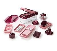 Genius Tagliaverdure e frutta in plastica, rosso rubino, 28,5 x 21 x 16,3 cm