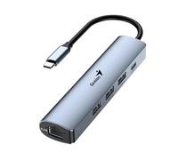Genius UH-545 5-in-1 Hub USB 3.0 con Gigabit Ethernet