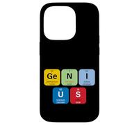 Genius with Periodic Table Of Elements Memes Graphic Designs Custodia per iPhone 14 Pro