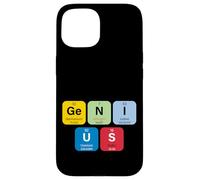 Genius with Periodic Table Of Elements Memes Graphic Designs Custodia per iPhone 15