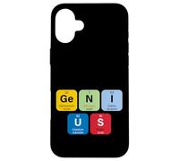 Genius with Periodic Table Of Elements Memes Graphic Designs Custodia per iPhone 16 Plus