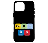 Genius with Periodic Table Of Elements Memes Graphic Designs Custodia per iPhone 16 Pro Max
