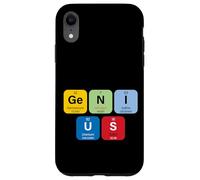 Genius with Periodic Table Of Elements Memes Graphic Designs Custodia per iPhone XR