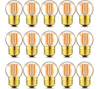 Genixgreen Lampadina a Filamento LED E27 G40 1W Luce Bianca Calda 2200K