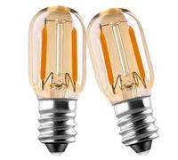 Genixgreen Lampadina a LED E14, luce bianca calda, 1 W, T22, vintage, sostituisce lampadine a incandescenza equivalenti, 2200 K, non dimmerabili, confezione da 2