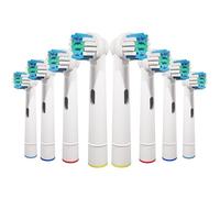 GENKENT 8 Testine Compatibili con Oral B Braun Cross Clean, Testina di Ricambio Professionali per Spazzolino Elettrico Oral-B Action Pro 500/750/1000/1500/3000/3757/5000/7000/7500/8000