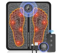 Genkigold EMS Massaggiatore Piedi per Neuropatia,Pad Massaggiante Alleviare Dolore Plantare,Relax Muscolare,Tappetino Massaggiante per Piedi Portatile con Telecomando,8Modalità 19Livelli Stimolazione