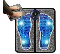 Genkigold EMS Tappetino per Massaggiatore Plantare:Cuscinetto Stimolatore per Piedi Intelligente|Soluzione per Dolori alle Gambe|Rilassamento Muscolare|8 Modi,19 Intensità|USB Ricaricabile(Lite)