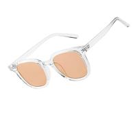 Genkigold Occhiali Filtranti Luce Blu Ultraleggeri:Lenti Arancioni Effetto 20x,Donne e Uomini,Migliorano Sonno Naturalmente,Alleviano Affaticamento Oculare,con Custodia,Regalo Sano -Telaio Trasparenti