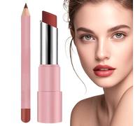 Genli Balsamo All'olio Lifter Glaze, Balsamo Labbra Lifter Glaze, Rossetto e Matitas per le Labbra Opaco Liscio 24 Ore, Set di Balsami Labbra Idratanti Naturali Delicati, Rossetto Lucido Impermeabile