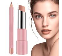 Genli Balsamo All'olio Lifter Glaze, Balsamo Labbra Lifter Glaze, Rossetto e Matitas per le Labbra Opaco Liscio 24 Ore, Set di Balsami Labbra Idratanti Naturali Delicati, Rossetto Lucido Impermeabile