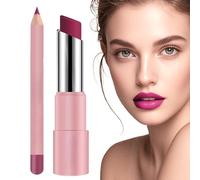 Genli Balsamo All'olio Lifter Glaze, Balsamo Labbra Lifter Glaze, Rossetto e Matitas per le Labbra Opaco Liscio 24 Ore, Set di Balsami Labbra Idratanti Naturali Delicati, Rossetto Lucido Impermeabile