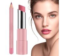 Genli Balsamo All'olio Lifter Glaze, Balsamo Labbra Lifter Glaze, Rossetto e Matitas per le Labbra Opaco Liscio 24 Ore, Set di Balsami Labbra Idratanti Naturali Delicati, Rossetto Lucido Impermeabile