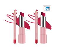 Genli Lip Balm,Genli Lifter Glaze Oil Lip Balm Lipstick Set Drip Lip Gloss with 24hrs of Smooth,Long-Lasting Waterproof Matte Lipstick and Lip Liner Set,Moisturizing and Hydrating (2*#03)